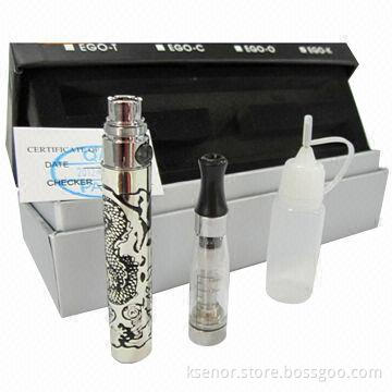 Electronic Cigarette Starter Kit with 650/900/1,100mAh Battery Capacity and 133 x 14mm Length